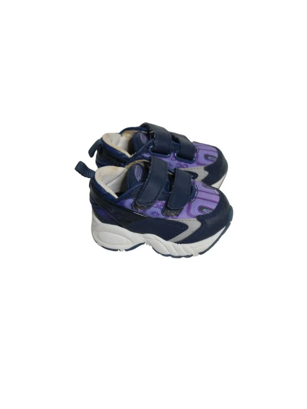 Athletic Works Blue Purple Baby Sneakers Kids Shoe Size 2